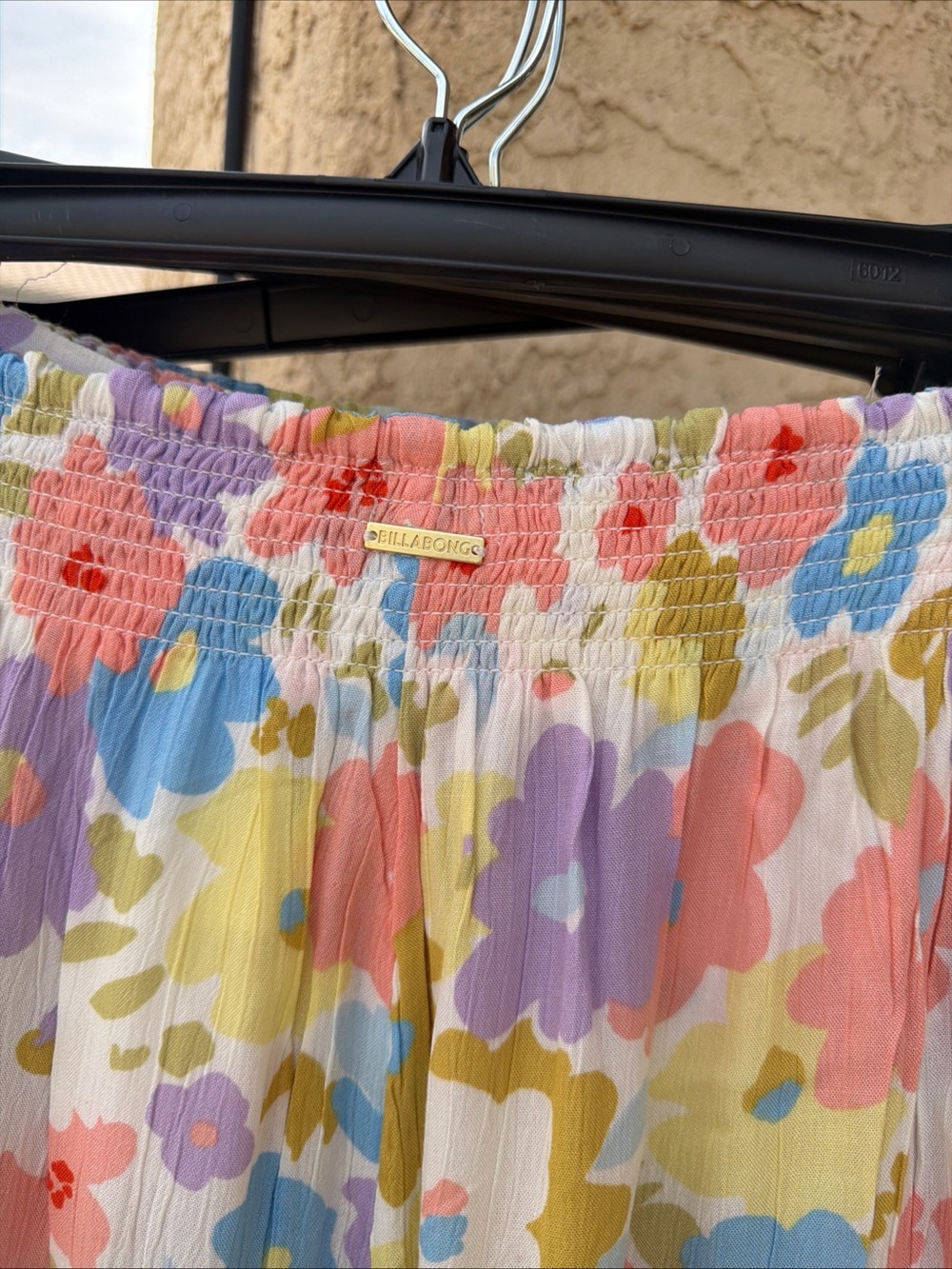 Billabong Pastel Floral A-Line Midi Skirt vs15 s small NEW - Picture 5 of 6